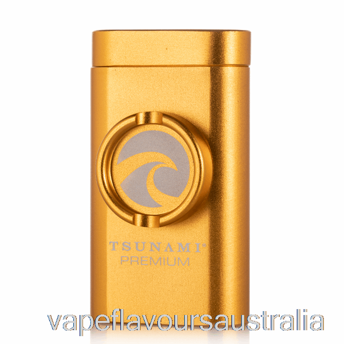 Vape Flavours Australia Tsunami Dugout and Grinder Gold